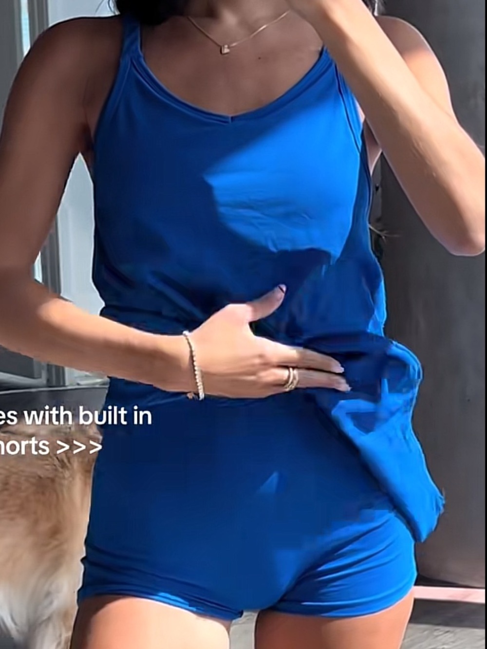 NWT Women’s Royal Blue Tank Dress with Pockets - Picture 3 of 5